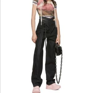 Ottolinger black wrap jeans